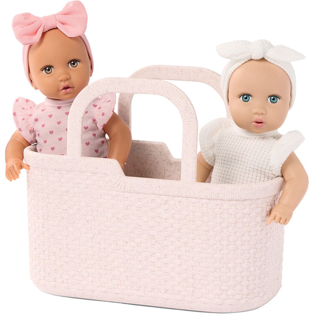 lullababy babypoppen in speelmand - 20 cm - 2st | LBY7738 | 