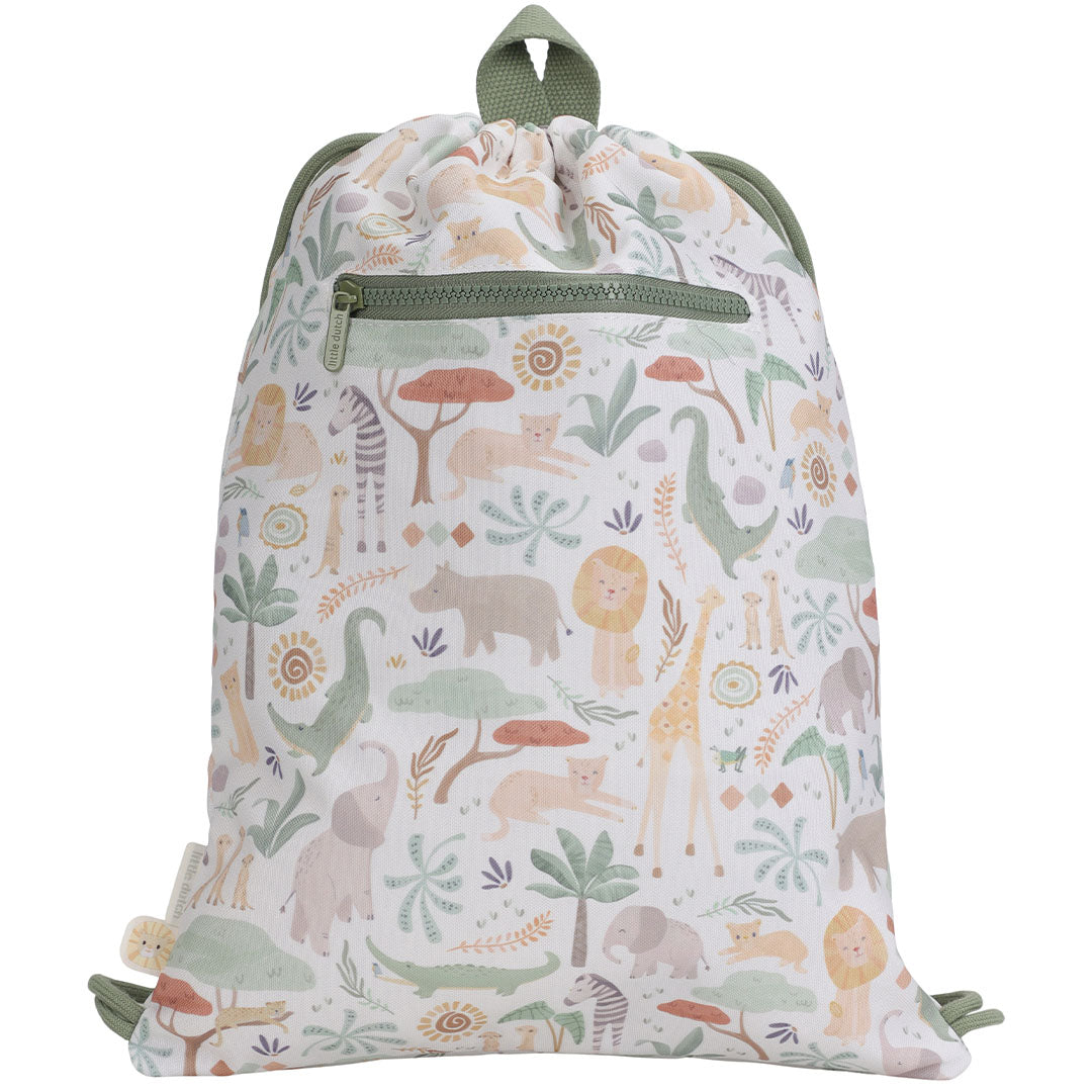 little dutch gymtas met trekkoord - safari friends | LD4923 | 