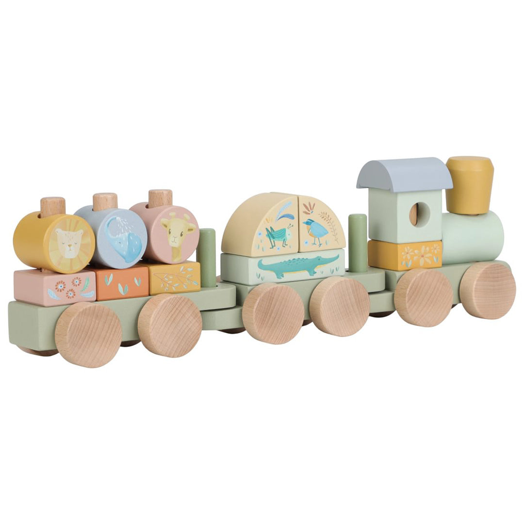 little dutch blokkentrein - safari friends | LD7435 | 