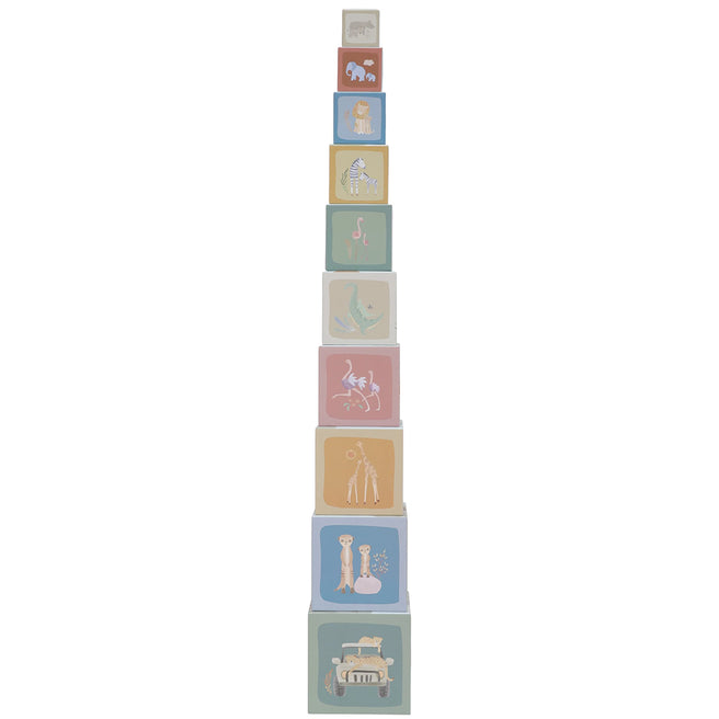 little dutch stapeltoren safari friends - 10-delig | LD7439 | 