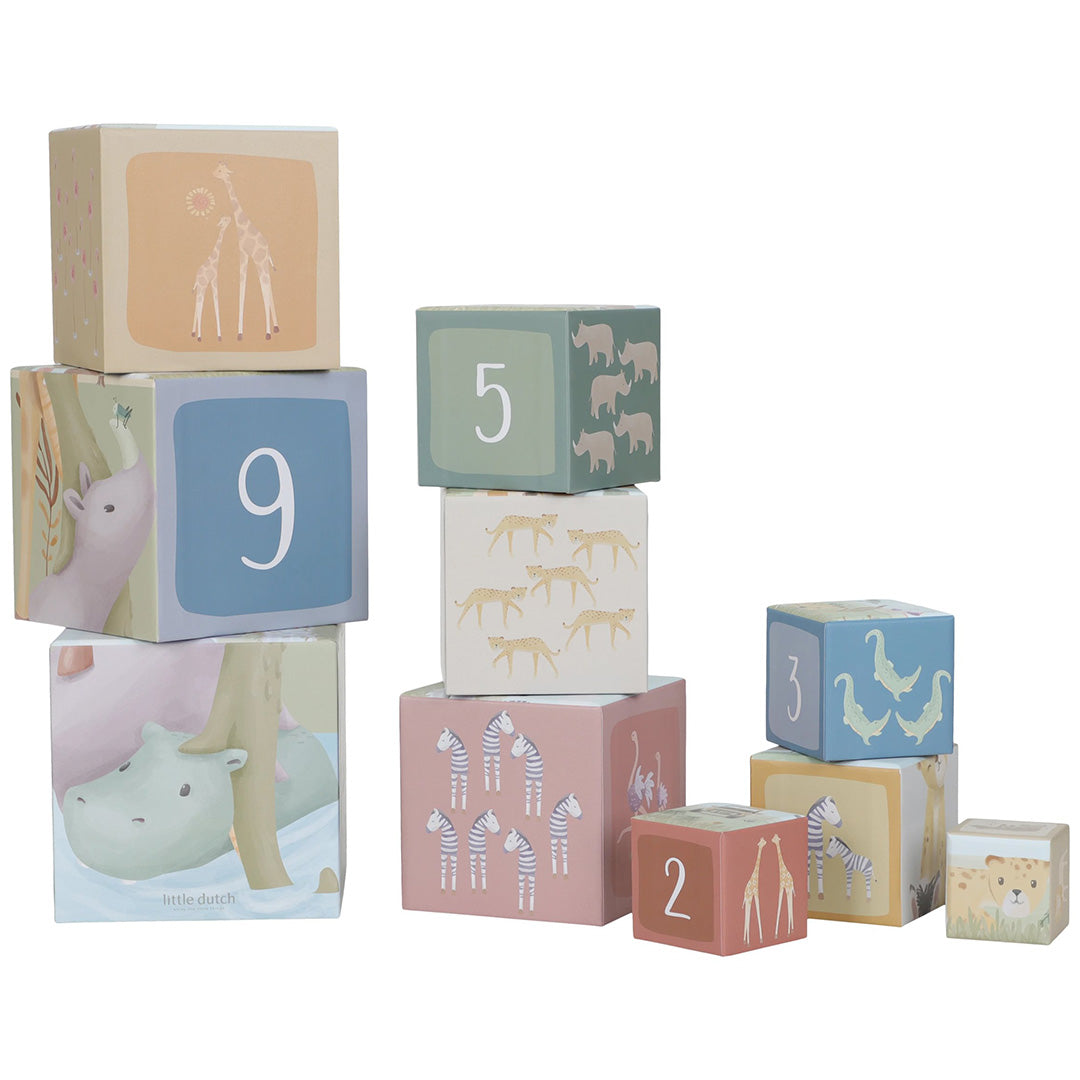 little dutch stapeltoren safari friends - 10-delig | LD7439 | 5