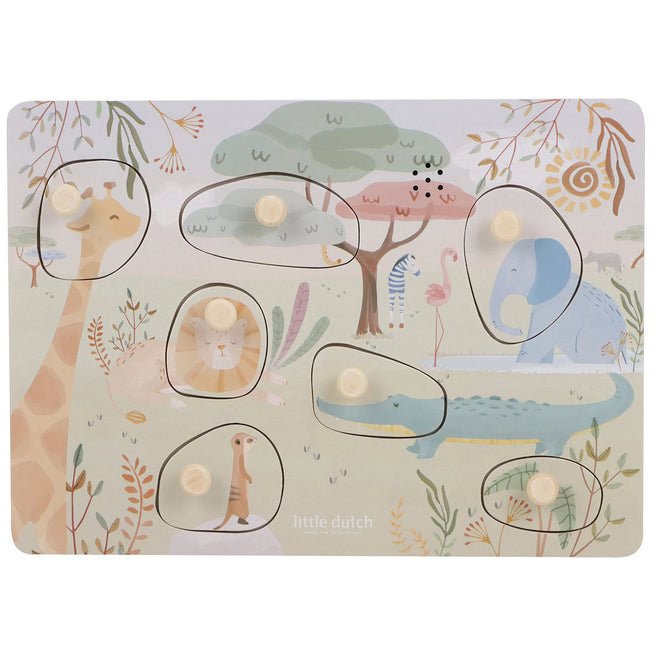 little dutch puzzel met geluid safari friends - 7st | LD7440 | 