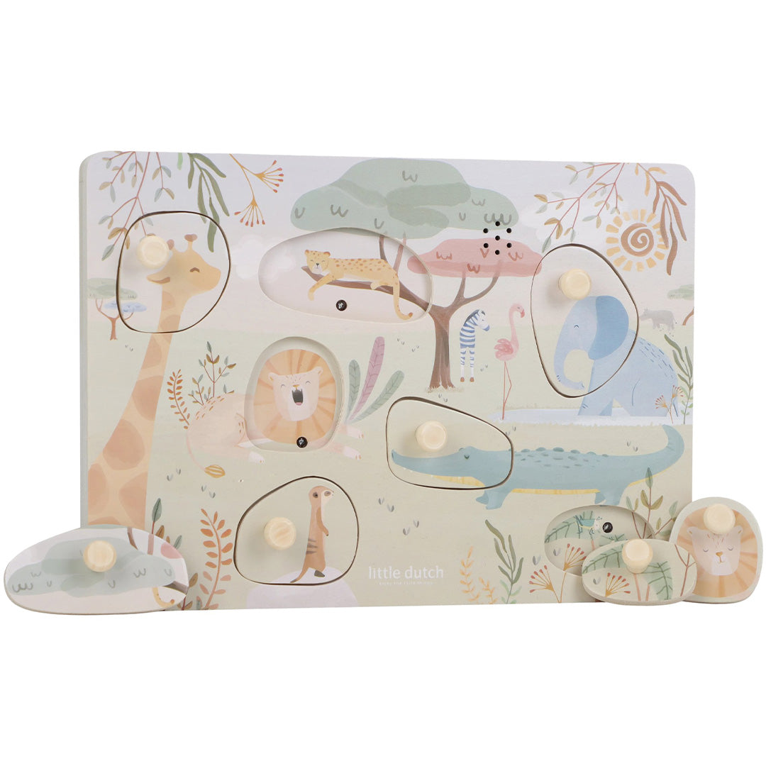 little dutch puzzel met geluid safari friends - 7st | LD7440 | 4