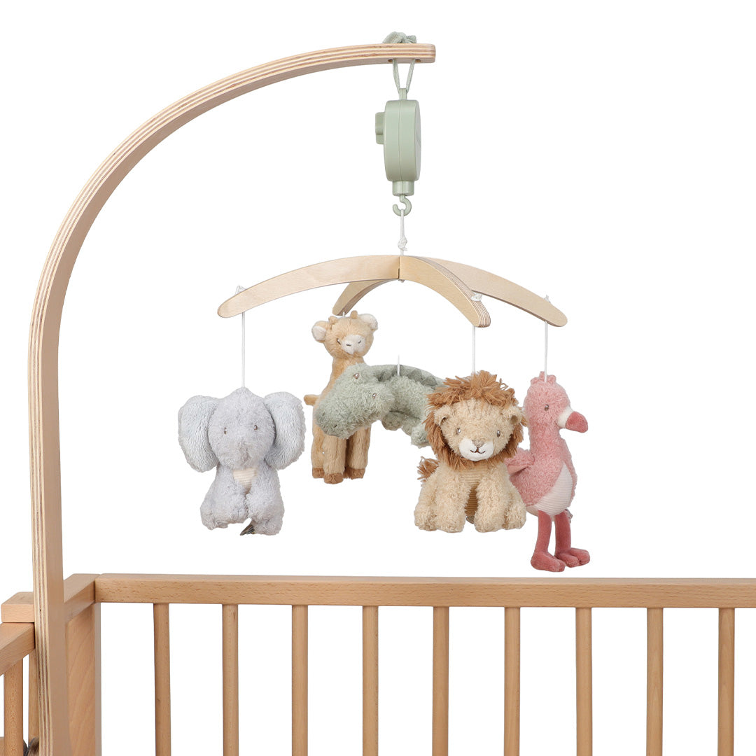 little dutch houten muziekmobiel safari friends | LD8300 | 5