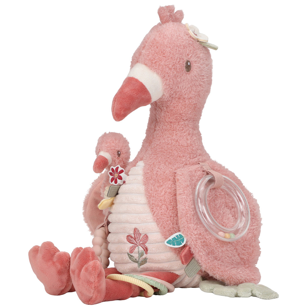 little dutch activiteitenknuffel flamingo - safari friends | LD8318 | 4