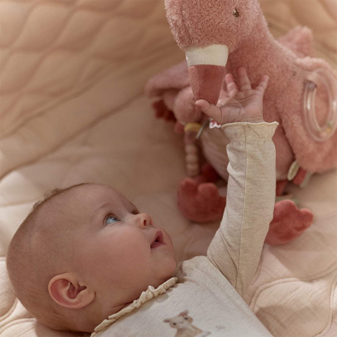 little dutch activiteitenknuffel flamingo - safari friends | LD8318 | 6