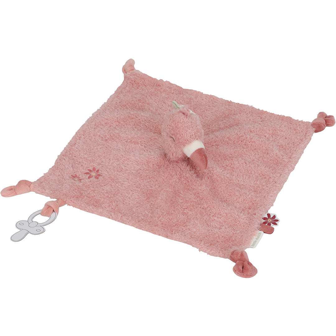 little dutch knuffel- en speendoek safari friends - flamingo | LD8329 | 