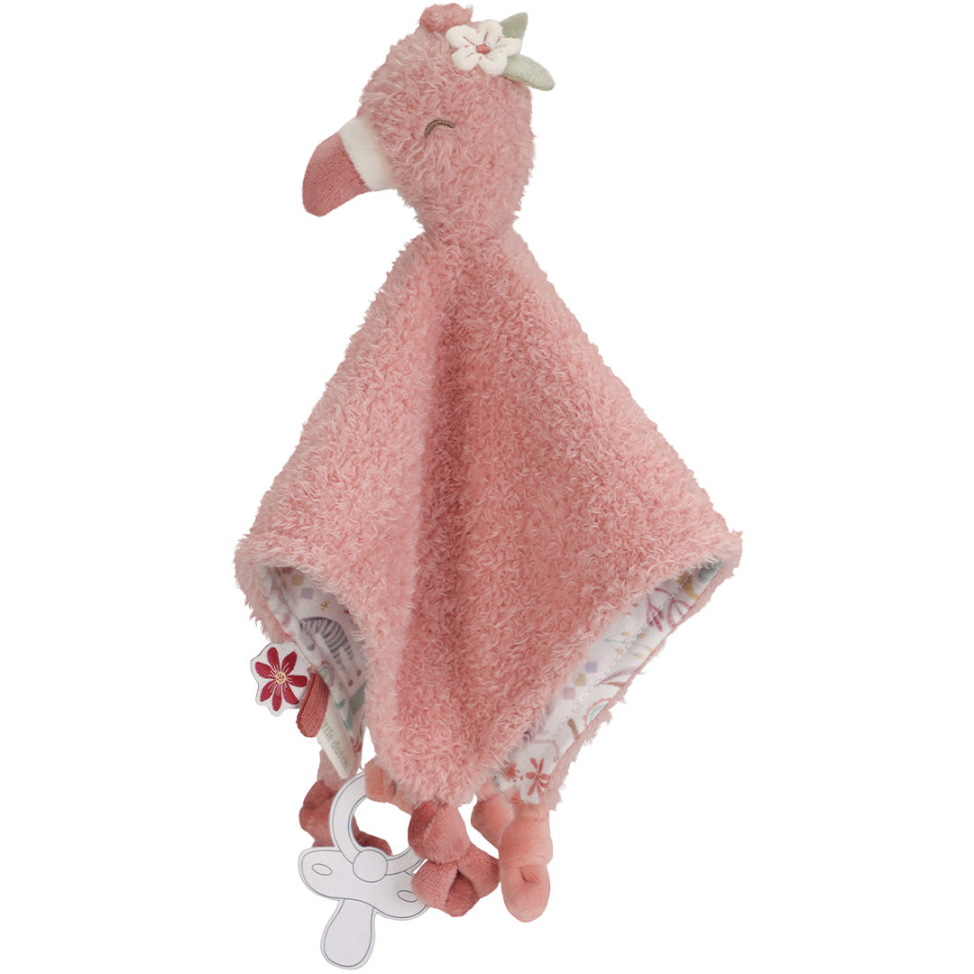 little dutch knuffel- en speendoek safari friends - flamingo | LD8329 |4