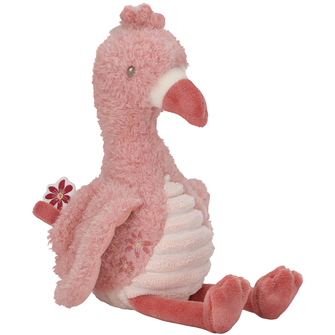little dutch knuffelflamingo safari friends - 17 cm | LD8353 | 1