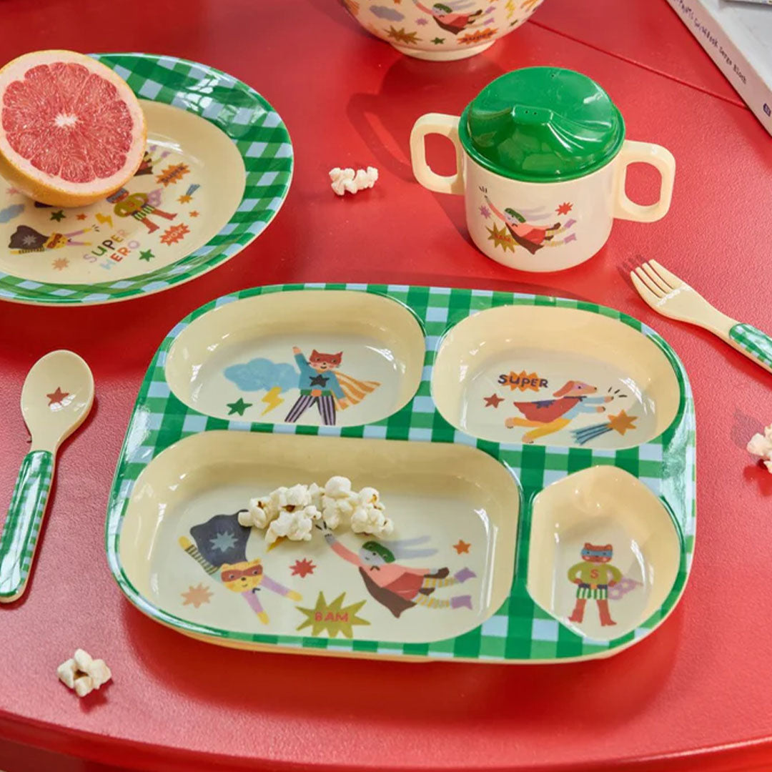 rice baby eetset hero - groen - 4st | BABOX-4ZHERO | 2