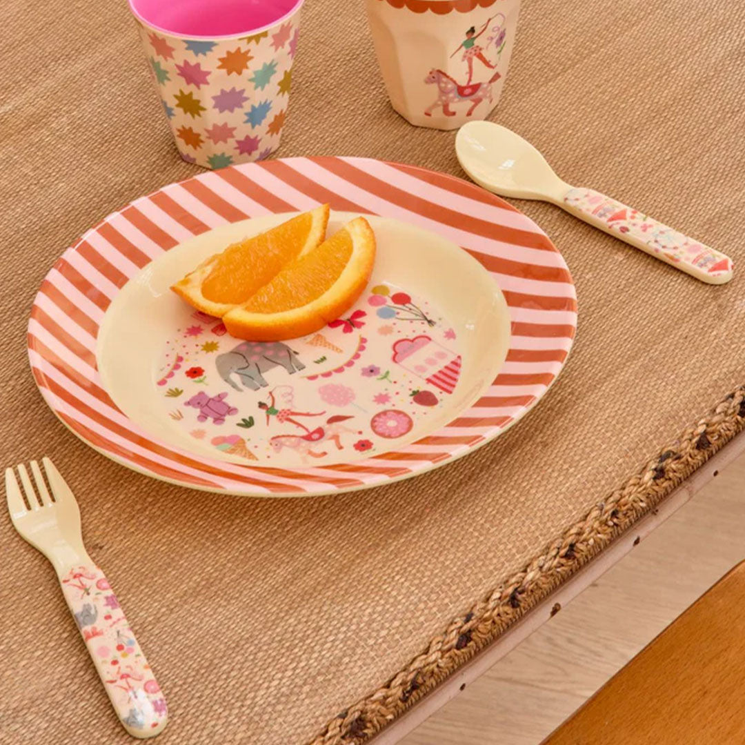 rice kinderbestek fun fair - roze - 2 st |  BABSF-FUFAI | 2