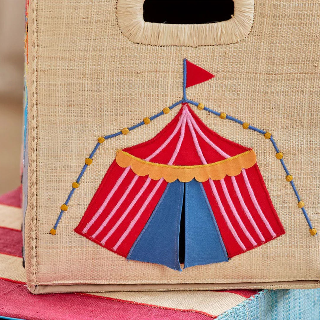 rice opbergmand raffia - circus | BSBOX-LCIRC | 3