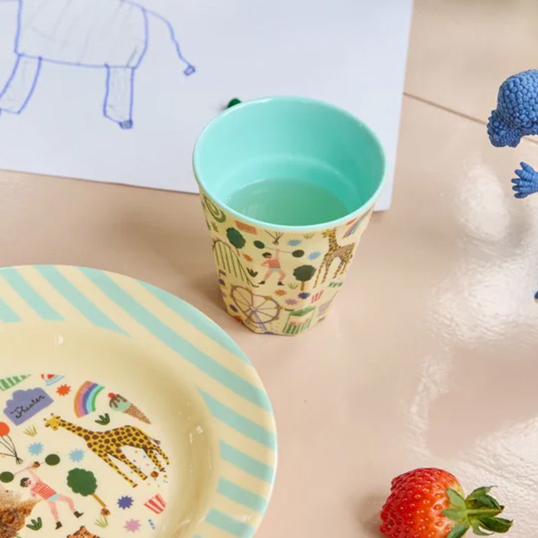 rice kinderbeker fun fair - mint - 160 ml |  KICUP-FUFAMI | 2