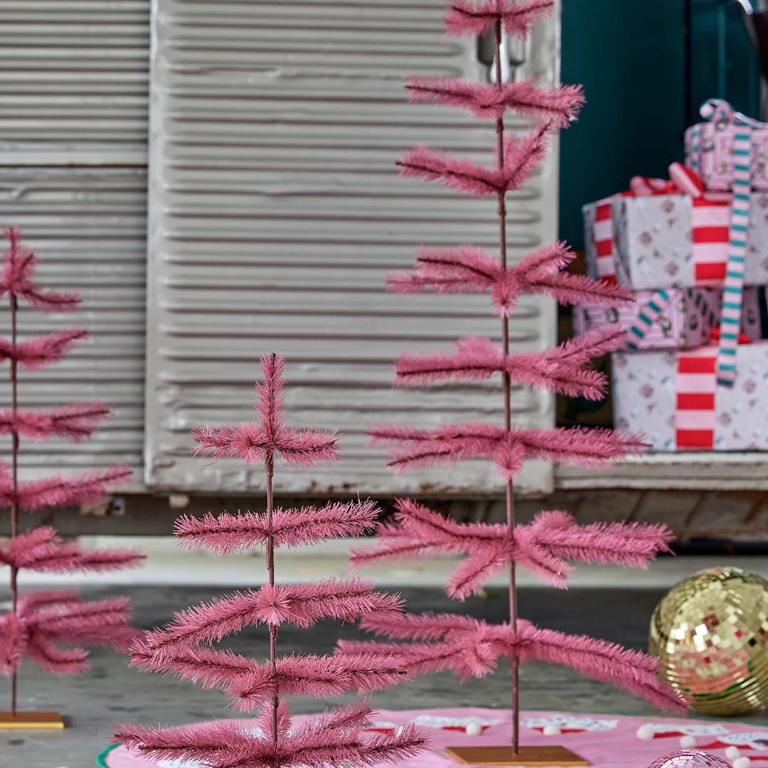 rice kerstboom met standaard - roze - 120 cm | XTREE-LI | 2