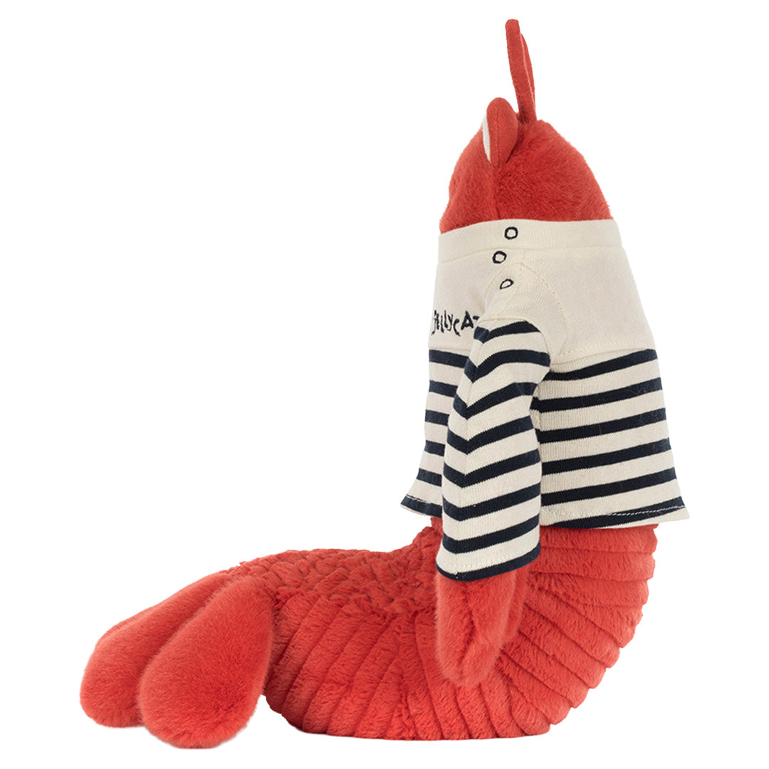 jellycat knuffelkreeft larry - sailor - 28 cm