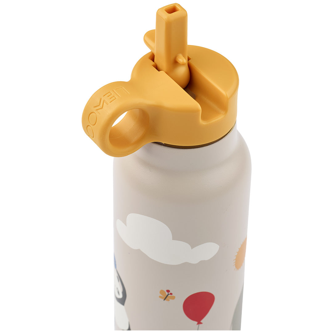 LW19617-2623 | liewood rvs thermosfles falk - around the world - sandy - 350 ml | 2