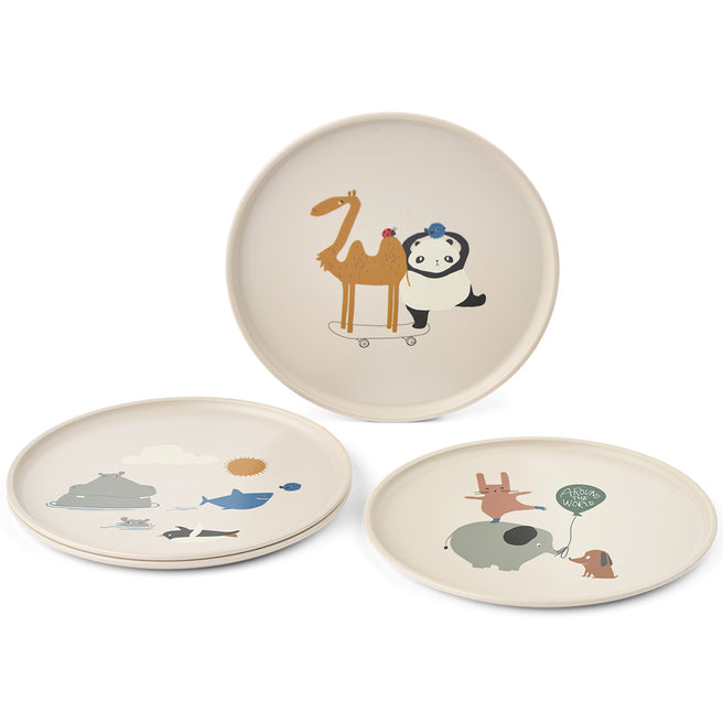 LW20699-2623 | liewood kinderborden remco - around the world - sandy - 4st | 3