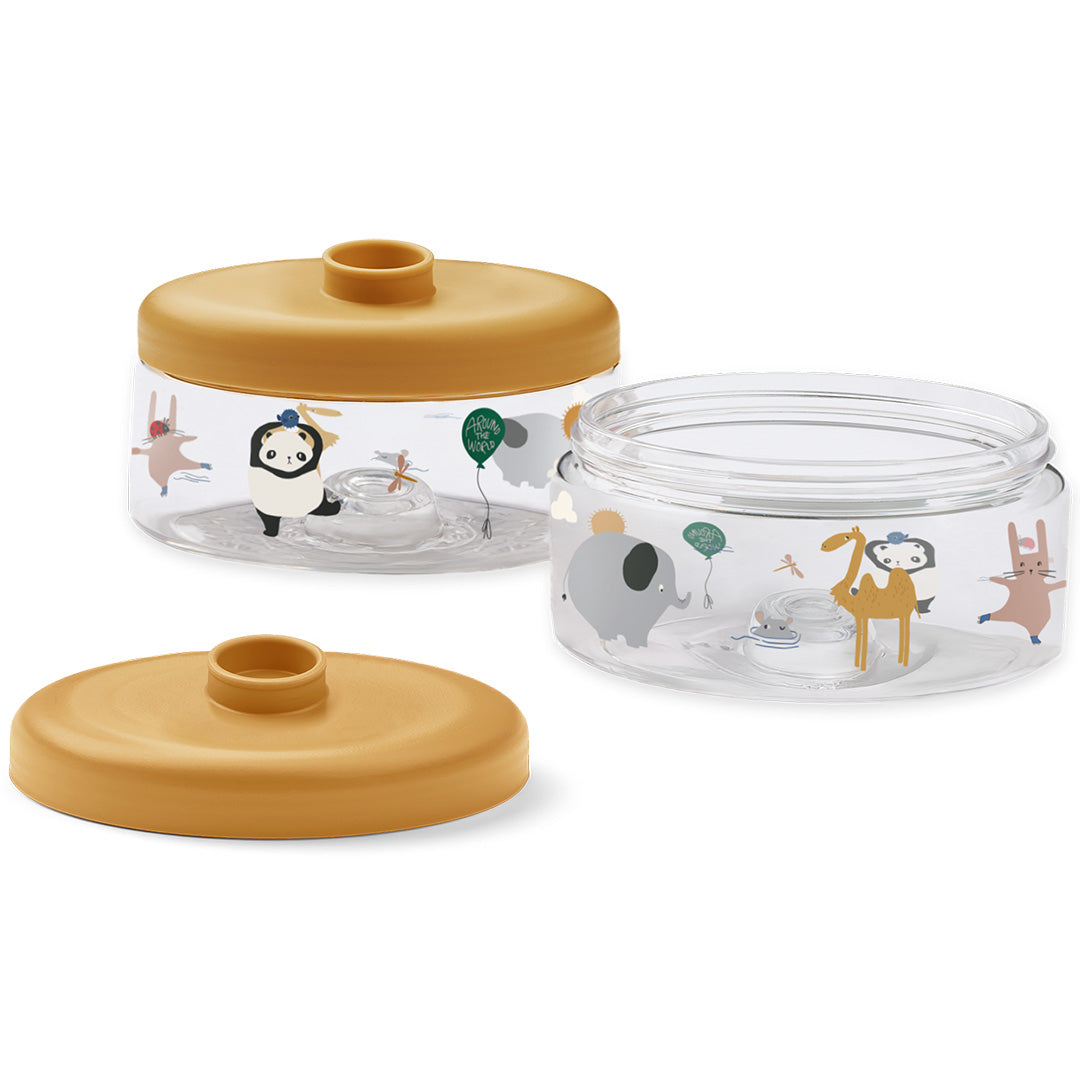 LW20703-2604 | liewood babyvoeding doosjes dominique - around the world - sandy - 2st