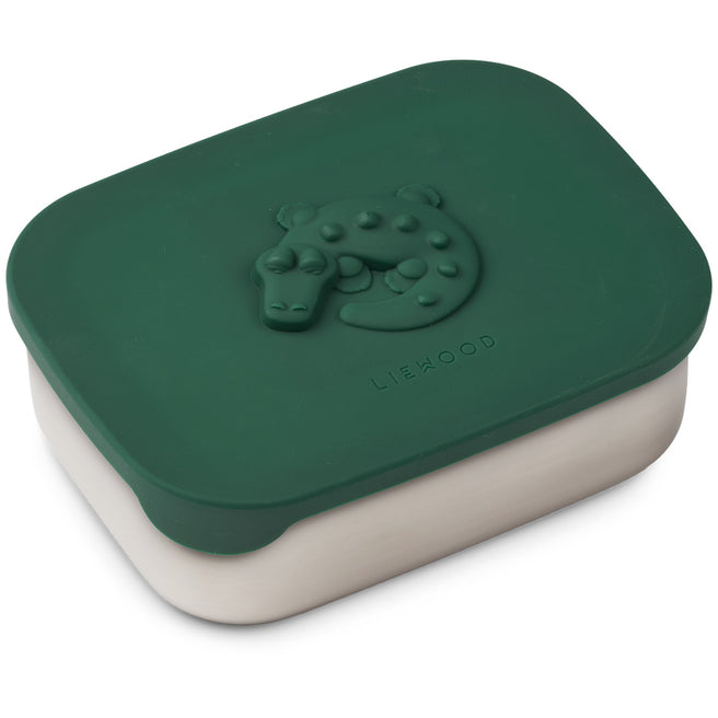 LW20761-1147 | liewood broodtrommel arthur - crocodile - garden green | 1