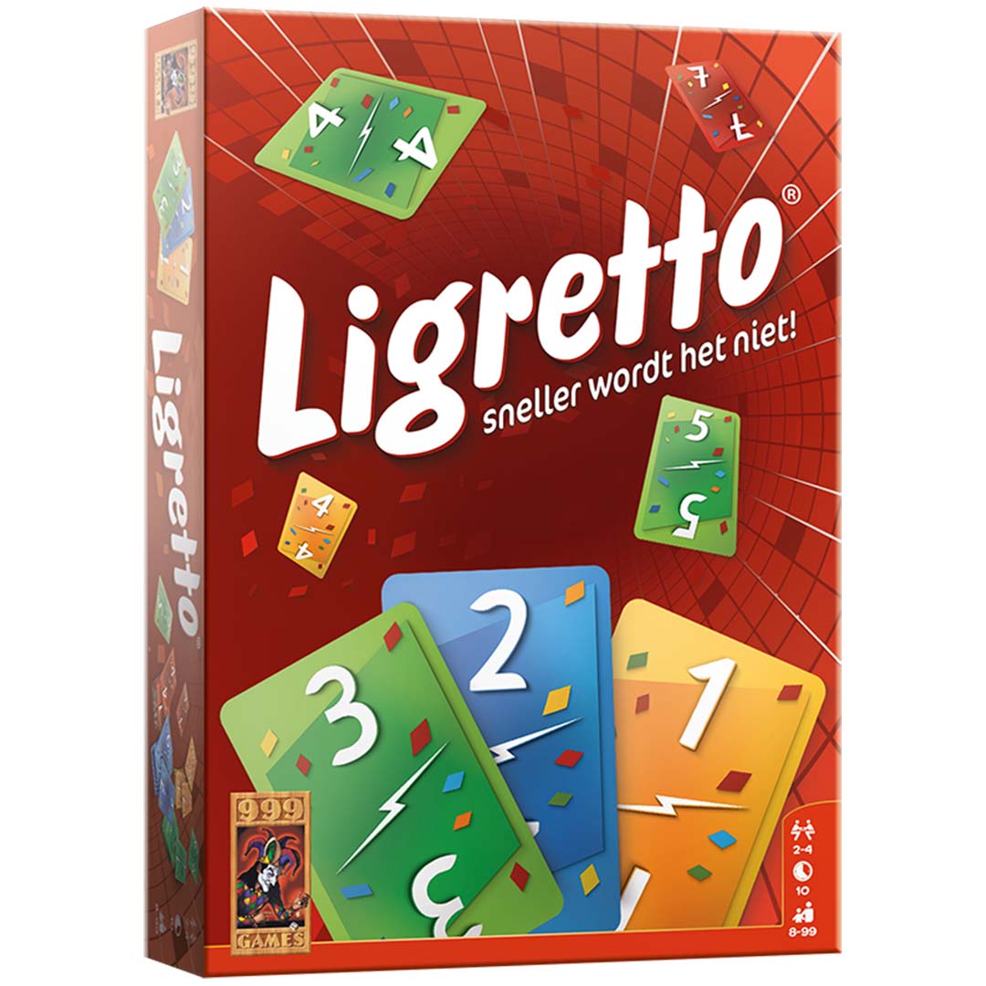 999 games ligretto rood | 999-LIG02 | 0