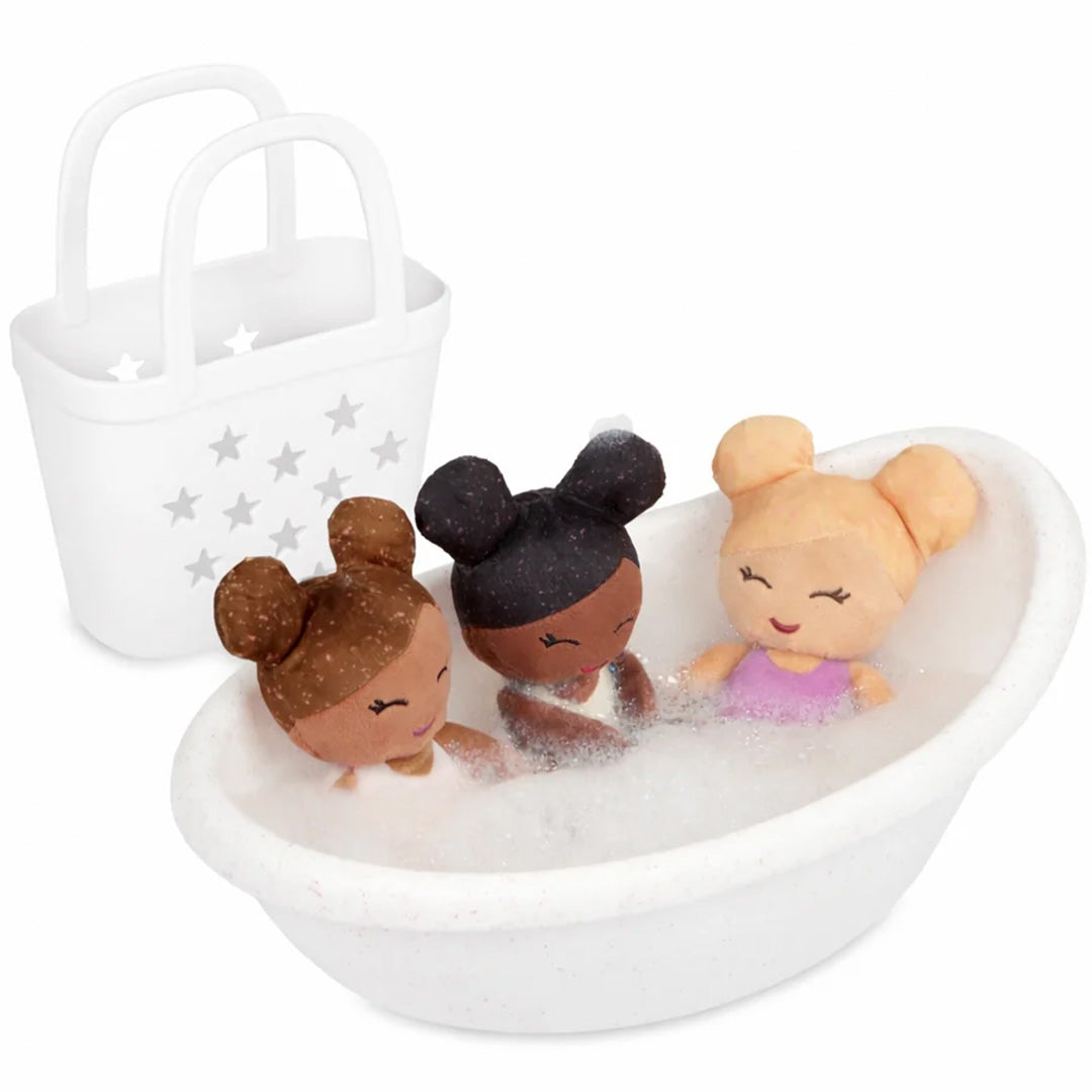 lullababy badpoppen in mandje - 4-delig