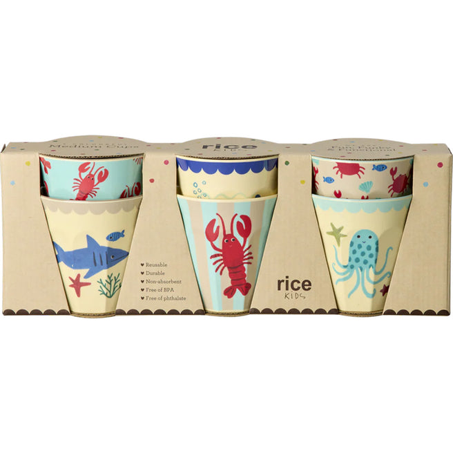 rice kinderbeker - blue ocean - 250 ml - 6st | MELCU-6ZOCEB
