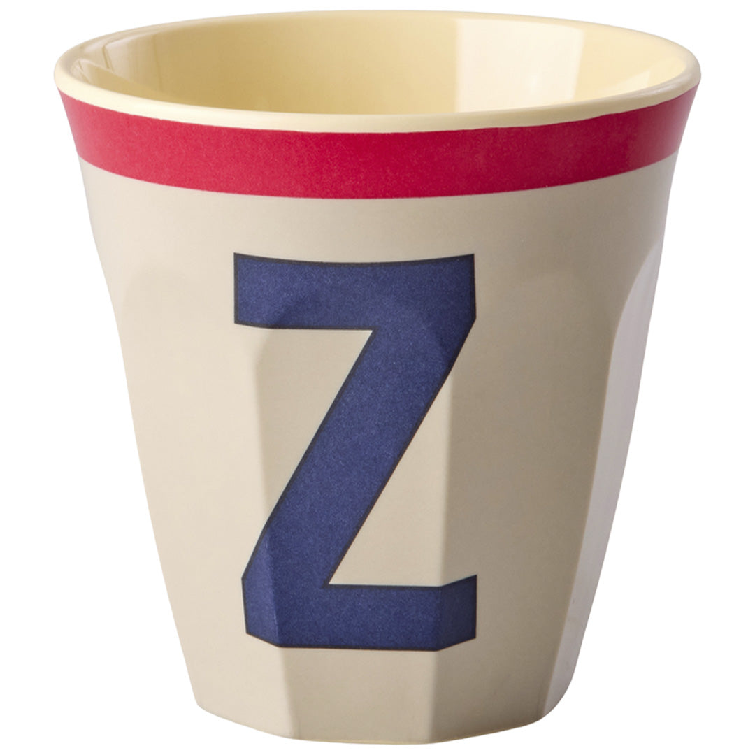 rice alfabetbeker Z - vintage - koelgrijs - 250 ml | MELCU-ALPVZCG