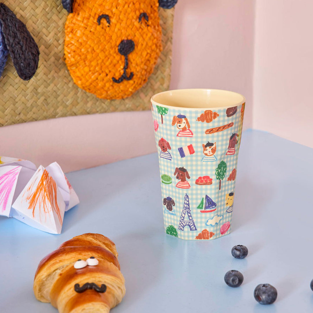 rice kinderbeker - blue kids in paris - 400 ml | MELCU-LPARIS | 2
