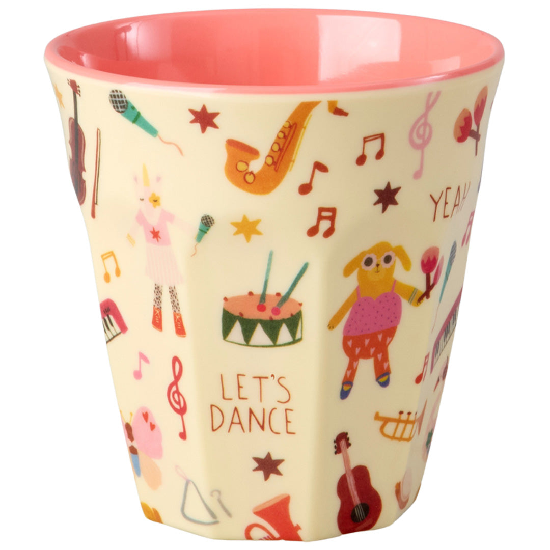 rice kinderbeker music band - roze - 250 ml