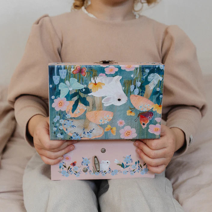 petit monkey sieradendoosje met muziek rabbit