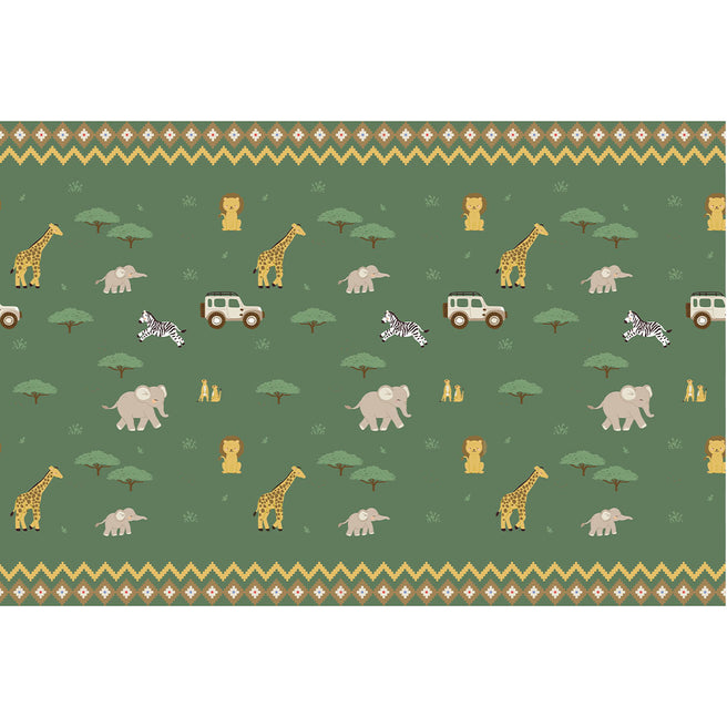 partydeco tafelkleed safari - 180x120 cm | OBS7 | 