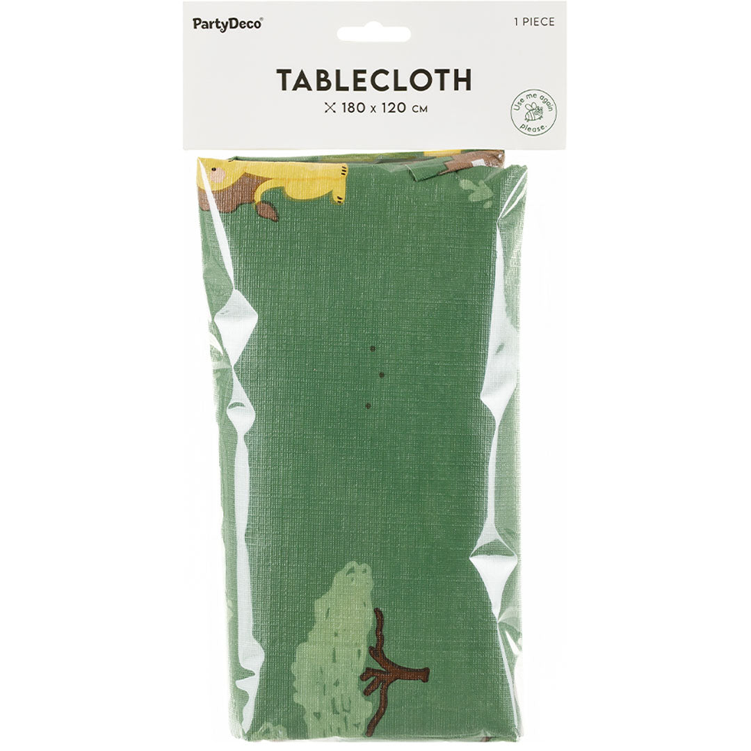 partydeco tafelkleed safari - 180x120 cm | OBS7 | 2