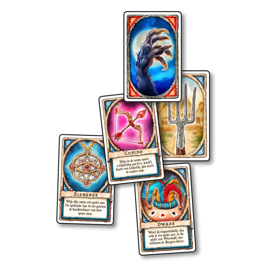 999 games ontmasker de weerwolven - basisspel - kaartspel - partyspel | 999-WRW01 | 1