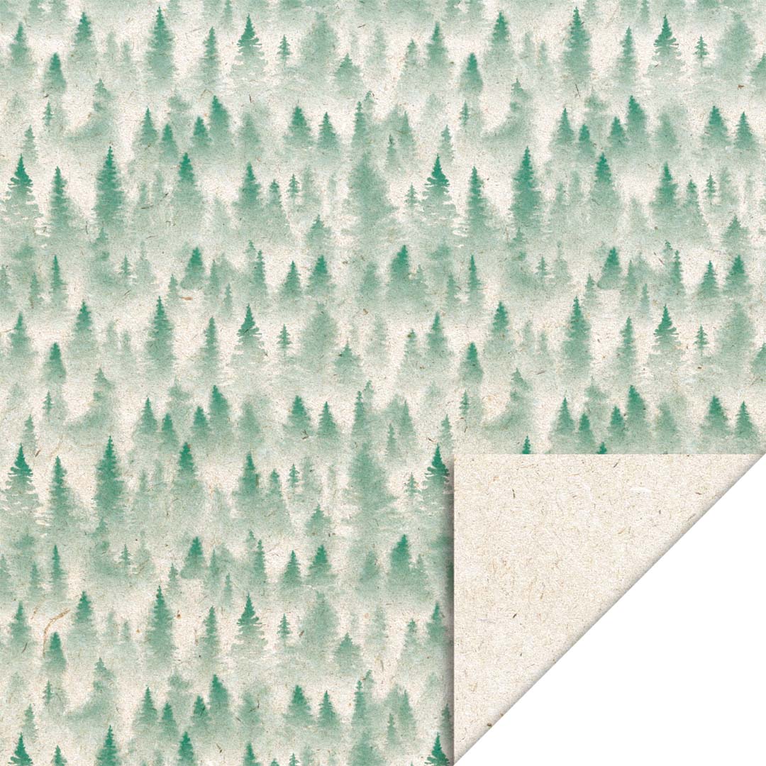 P34.224.070 | house of products inpakpapier biet kerstmis winter forest - 3 m