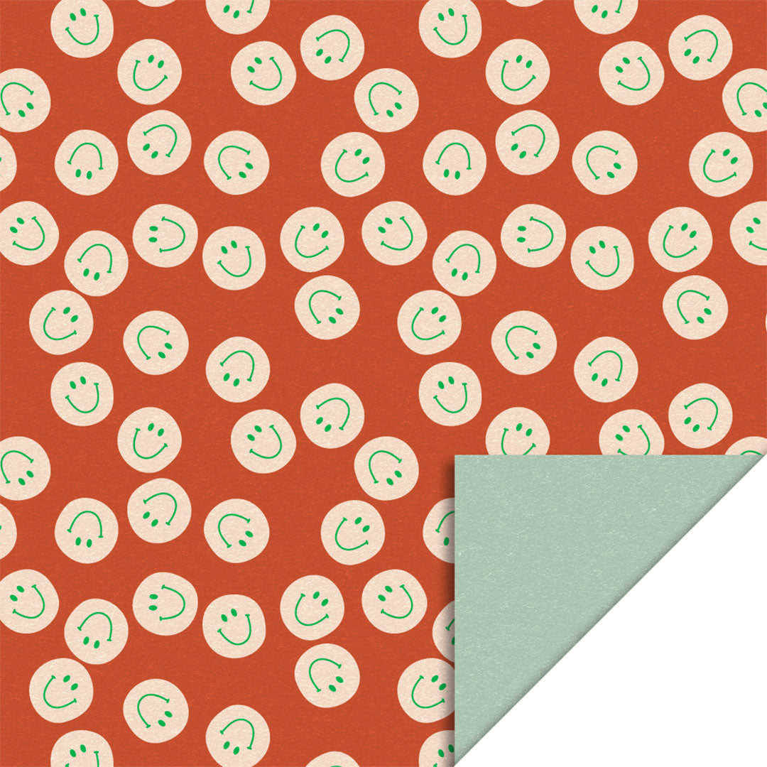P51.287.070 | house of products inpakpapier smile peach - pistache - 3 m