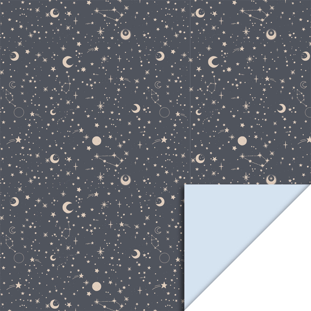 P51.309.070 | house of products inpakpapier galaxy night blue - light blue - 3 m
