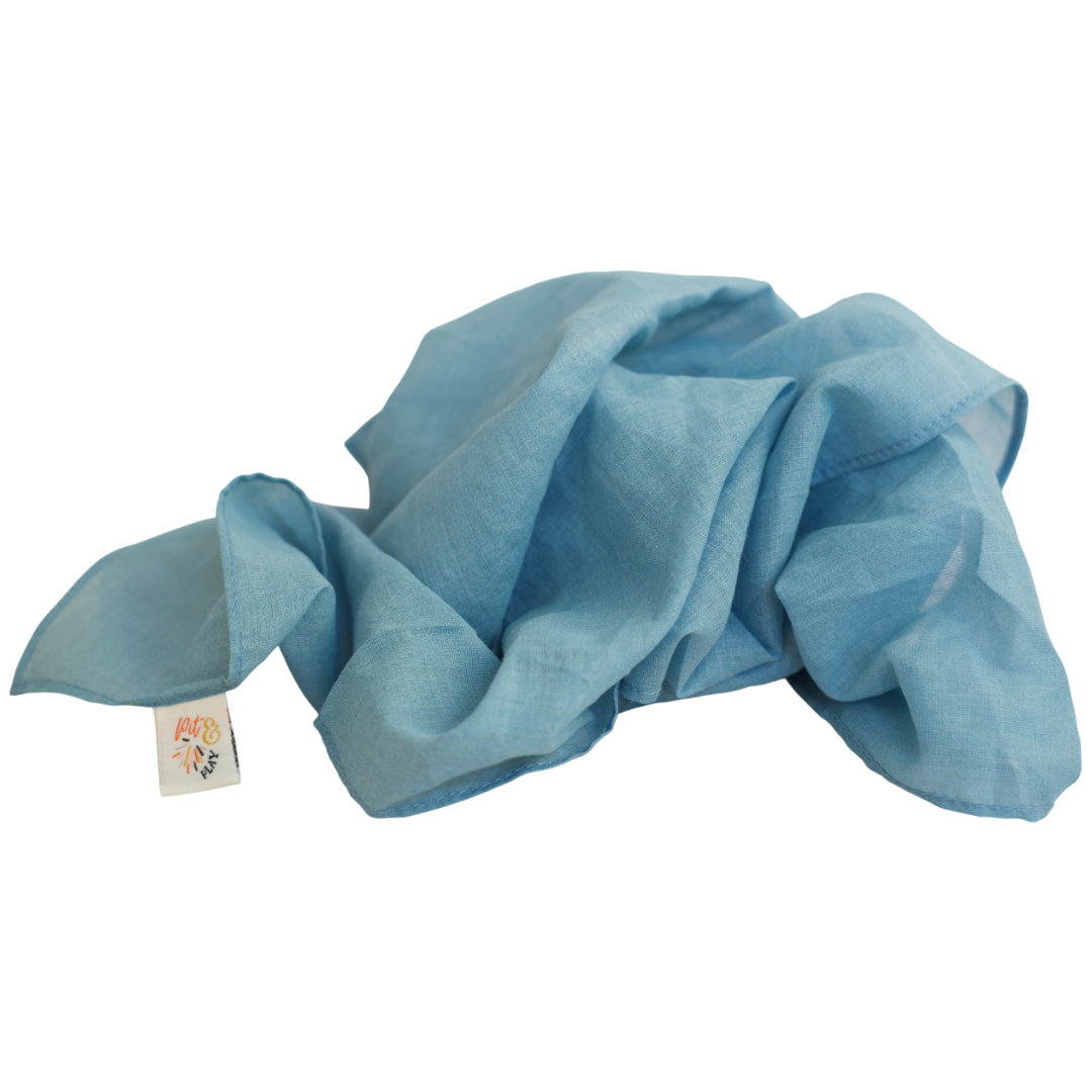 pit and play speeldoek pastel - blauw - 48x48 cm | 6154114425465 | 1