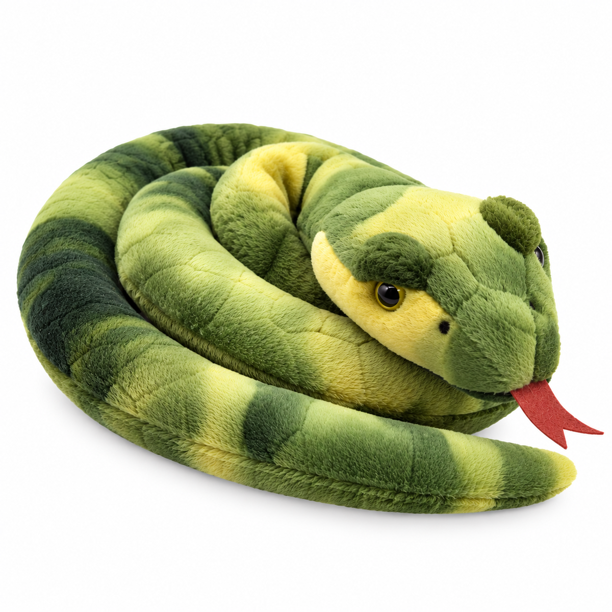rappa knuffelslang groen - 90 cm