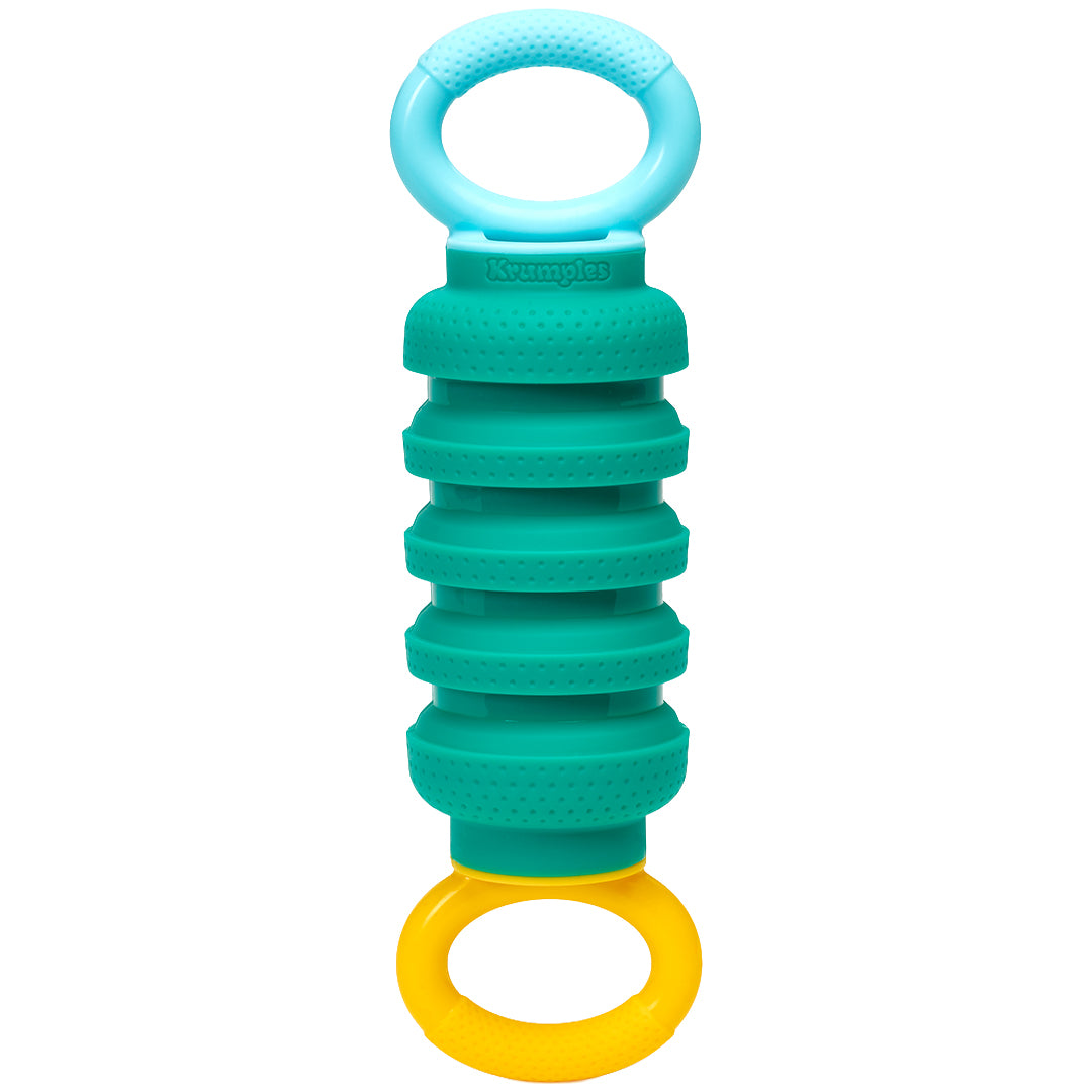 quut sensorische speeltje krumples pully - lagoon green | QTK003 | 
