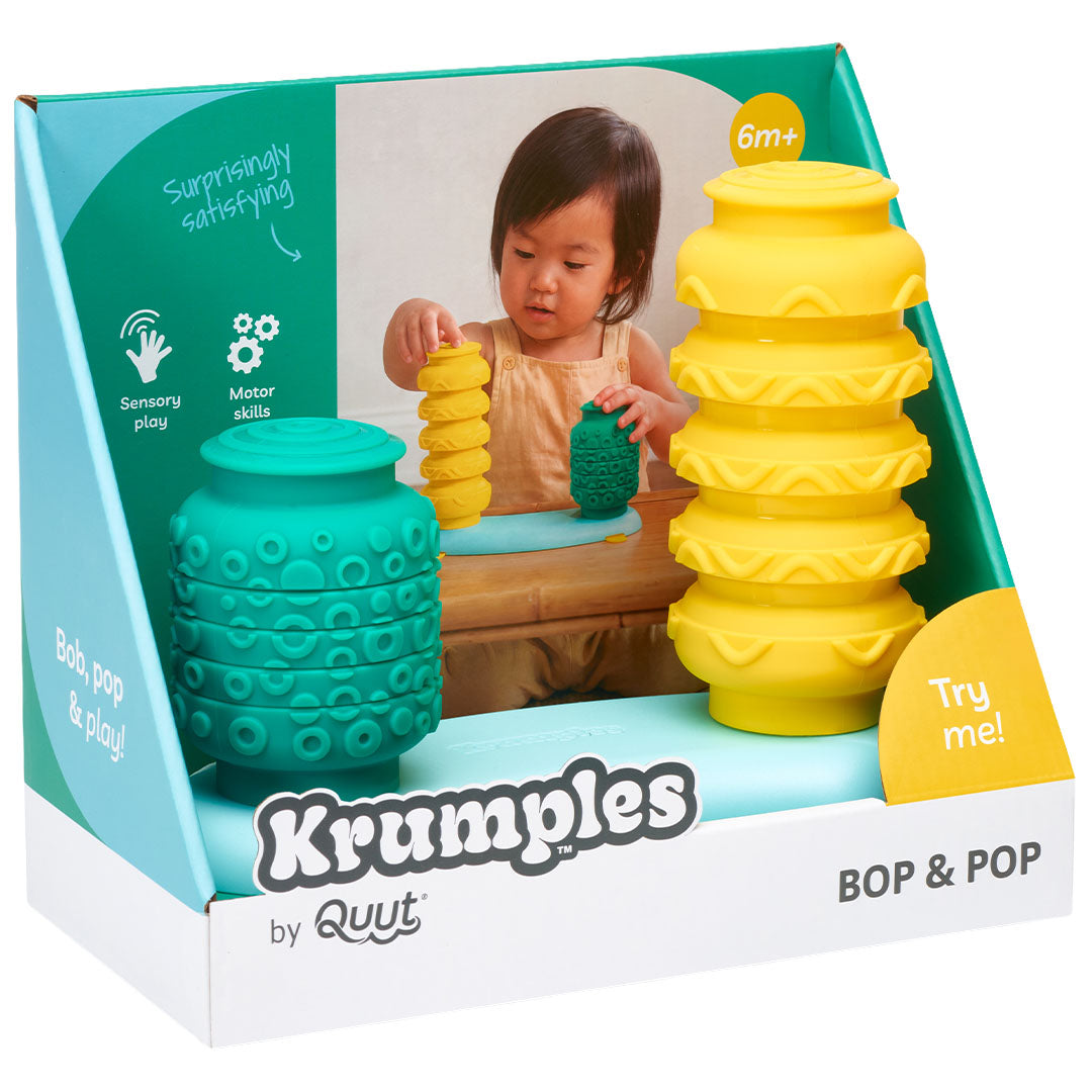 quut sensorische speeltje krumples bob & pop - lagoon | QTK008 | 4