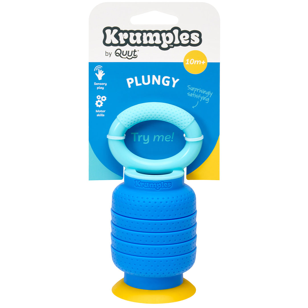 quut sensorische speeltje krumples plungy - vintage blue | QTK006 | 4