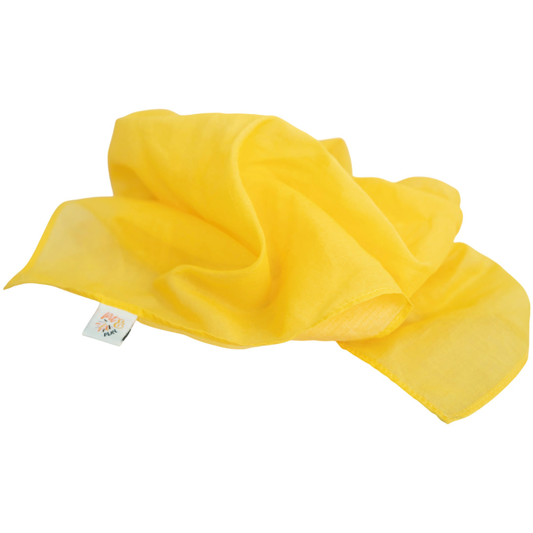 pit and play speeldoek regenboog - geel - 75x75 cm | 6154120191187 | 0