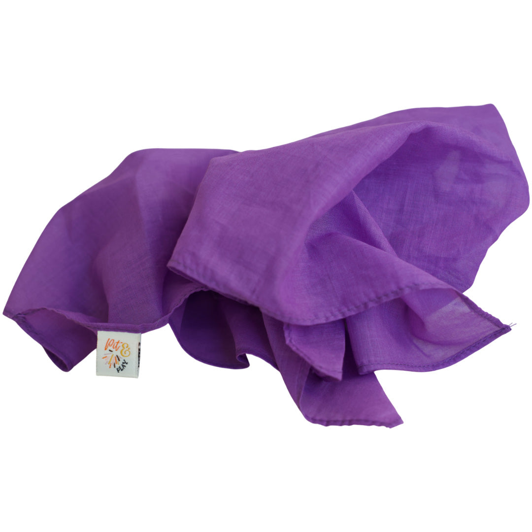 pit and play speeldoek regenboog - paars - 75x75 cm | 6154119613652 | 3