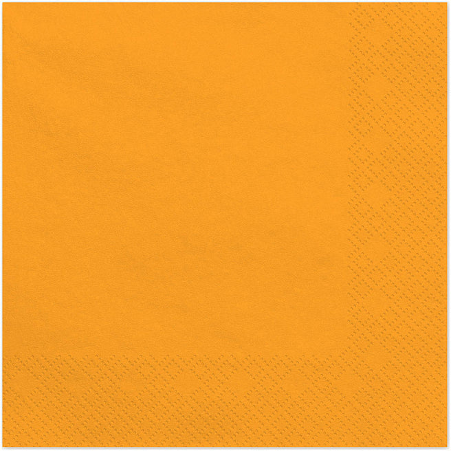 partydeco servetten oranje - 20st | SP33-109-005J | 1
