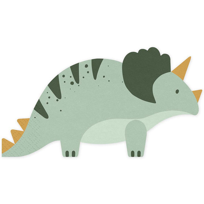 partydeco servetten - triceratops - 12st | SPK35 | 1