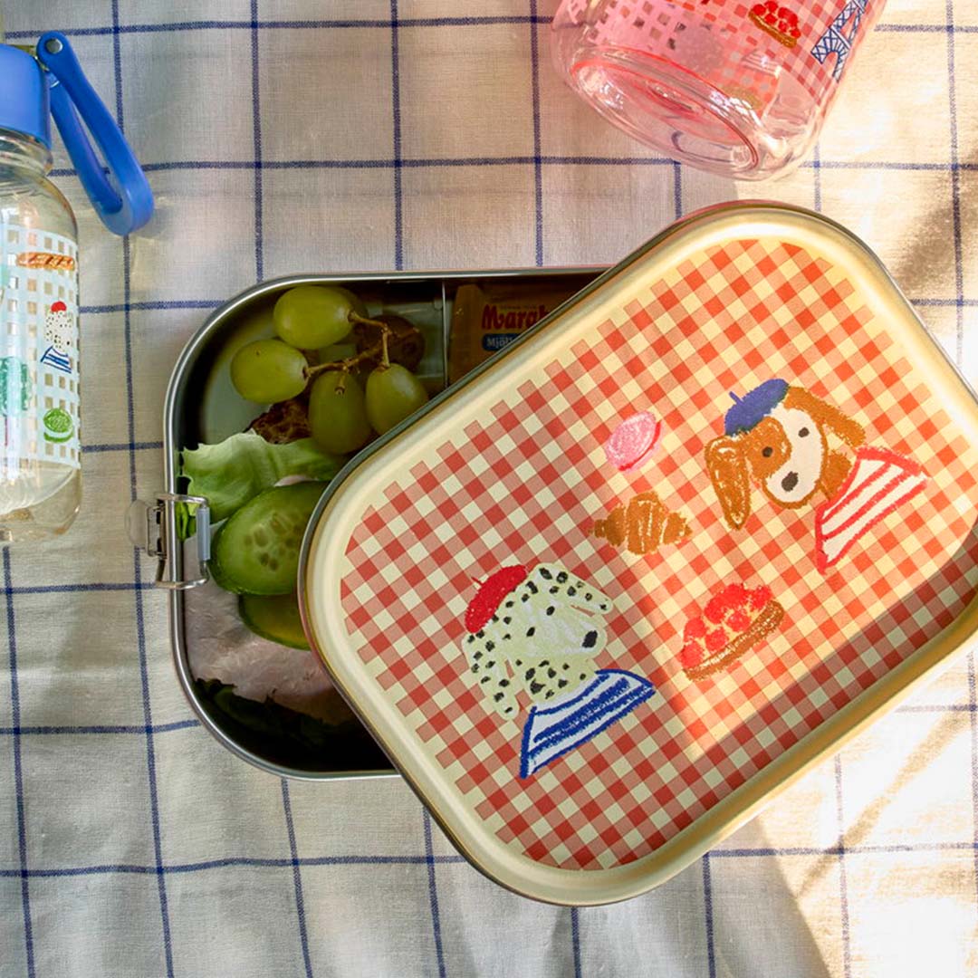 rice rvs broodtrommel kids in paris - red - 1400 ml | STLUN-LPARIS | 3