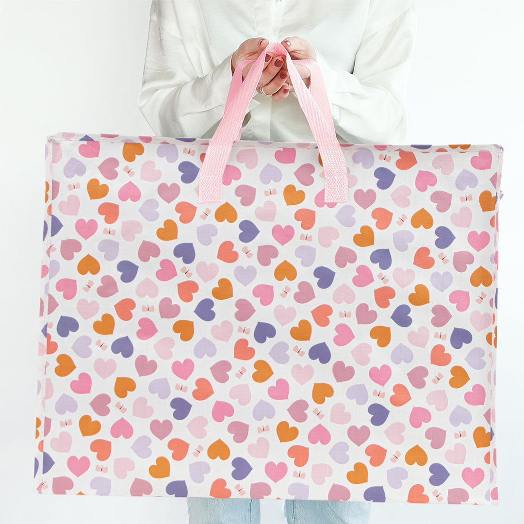 a little lovely company opbergtas hartjes - XL | STXLHE37 | 2