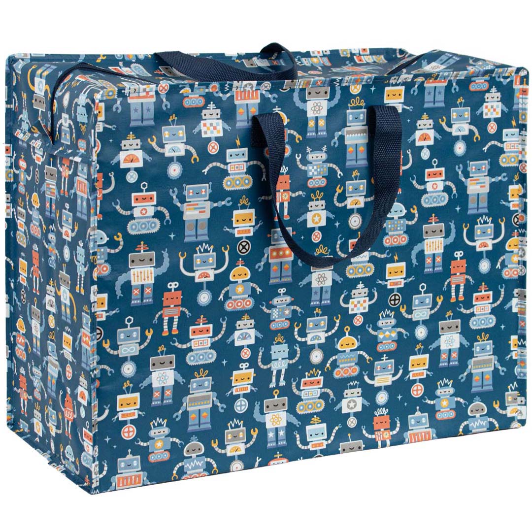 a little lovely company opbergtas robots - XL | STXLRO39 | 
