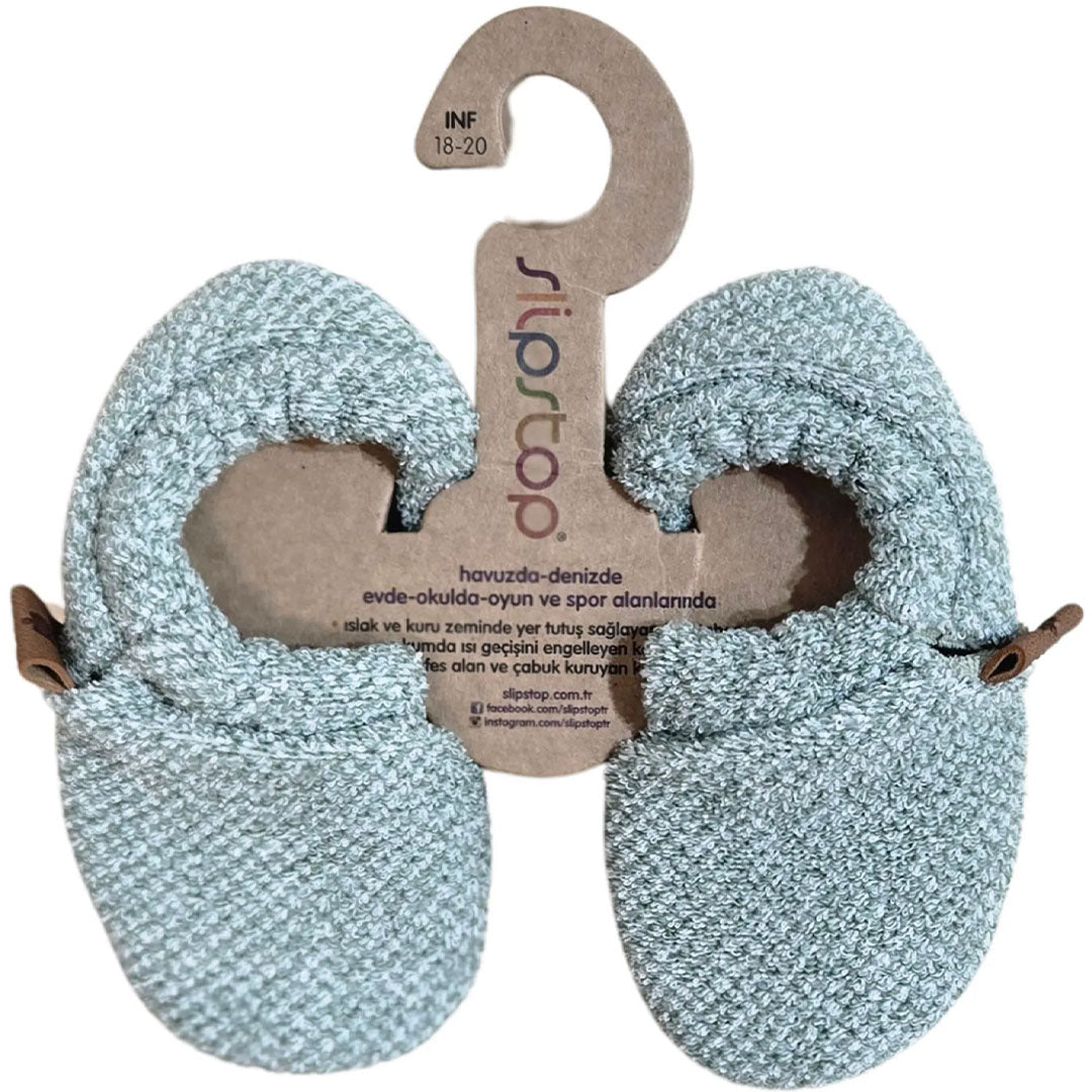 slipstop kindersloffen - softgreen - maat 22-23