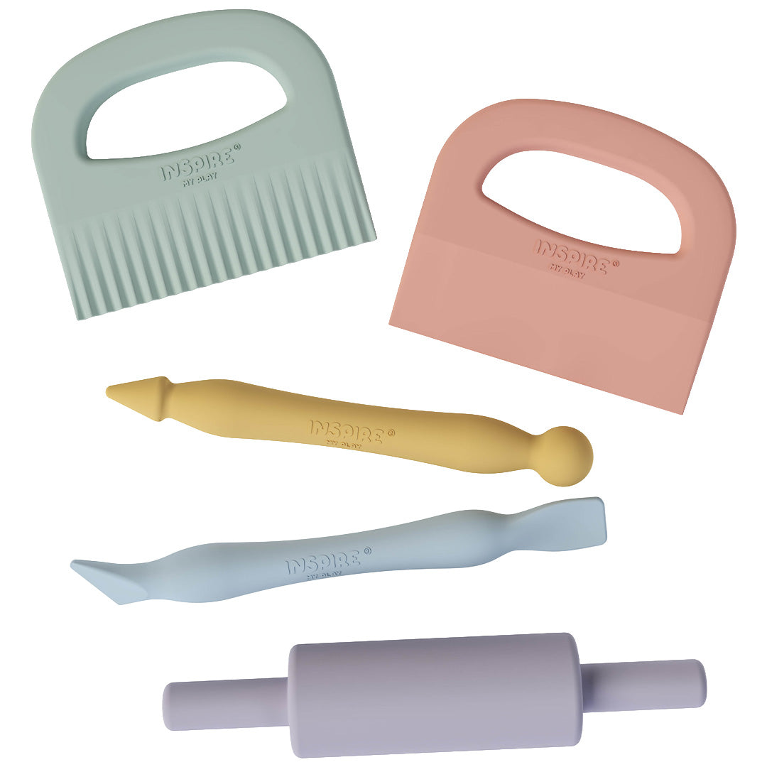 inspire my play sensorische deeg- klei gereedschapsset - 5st | IMPSDTS5PAST | 